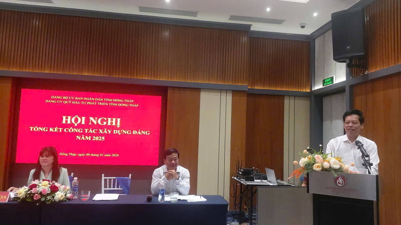 Đảng bộ Quỹ Đầu tư phát triển tỉnh Đồng Tháp tổng kết công tác xây dựng Đảng năm 2025