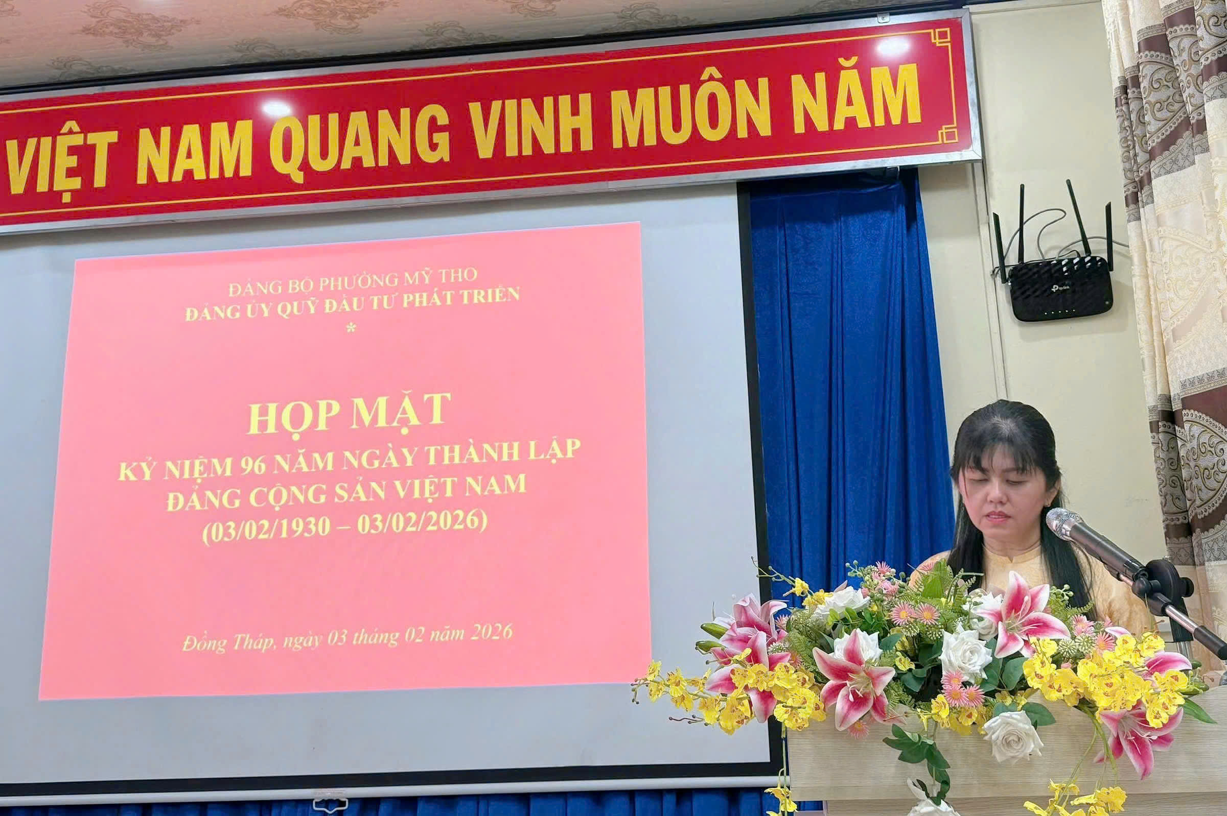 Đảng bộ Quỹ Đầu tư phát triển tỉnh Đồng Tháp họp mặt kỷ niệm 96 năm Ngày thành lập Đảng Cộng sản Việt Nam